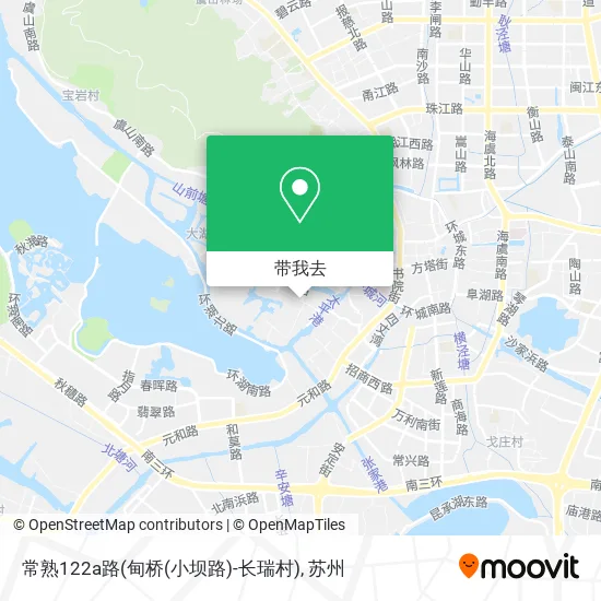 常熟122a路(甸桥(小坝路)-长瑞村)地图