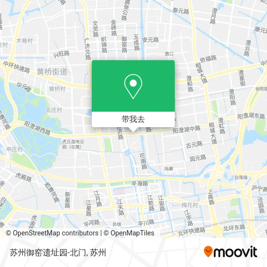苏州御窑遗址园-北门地图