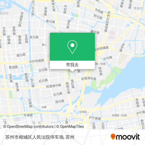 苏州市相城区人民法院停车场地图