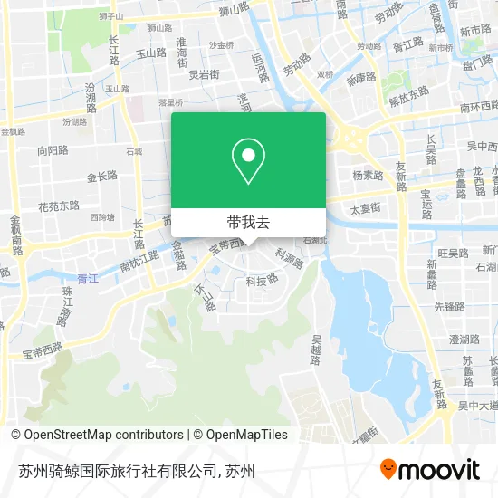 苏州骑鲸国际旅行社有限公司地图