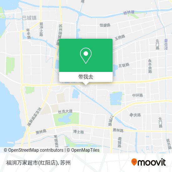 福润万家超市(红阳店)地图