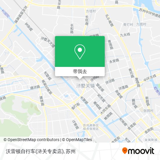 沃雷顿自行车(浒关专卖店)地图