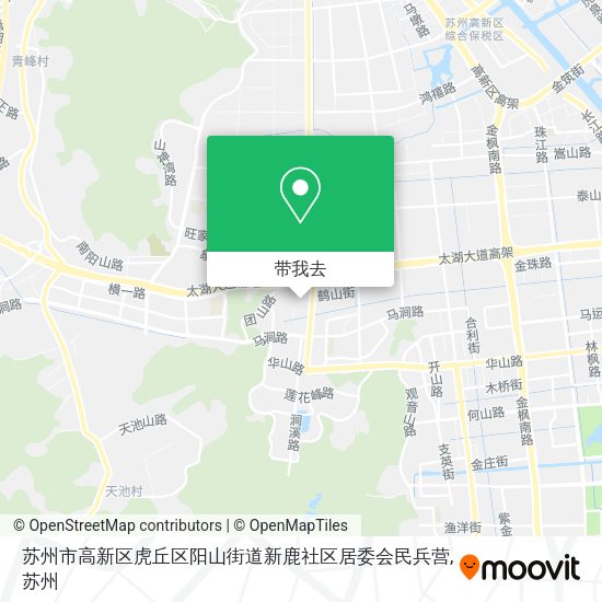 苏州市高新区虎丘区阳山街道新鹿社区居委会民兵营地图