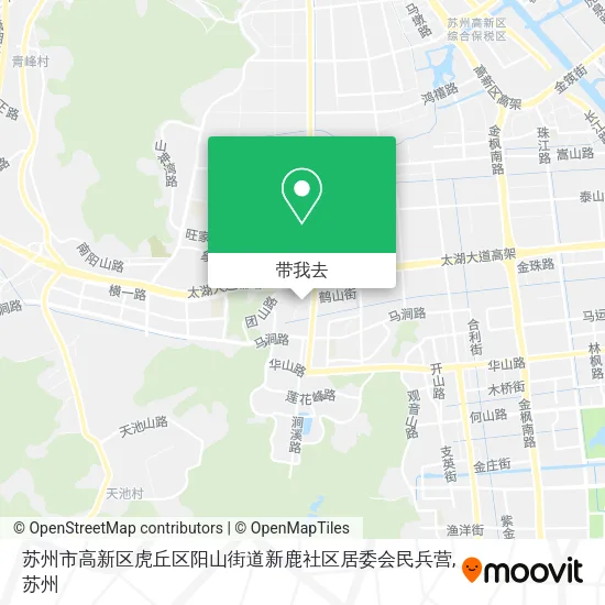 苏州市高新区虎丘区阳山街道新鹿社区居委会民兵营地图