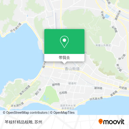 琴核轩精品核雕地图