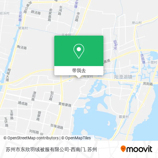 苏州市东欣羽绒被服有限公司-西南门地图