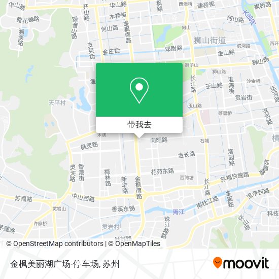 金枫美丽湖广场-停车场地图