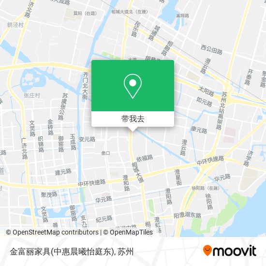 金富丽家具(中惠晨曦怡庭东)地图