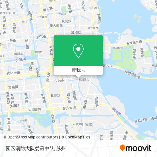 园区消防大队娄葑中队地图