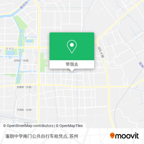 蓬朗中学南门公共自行车租凭点地图