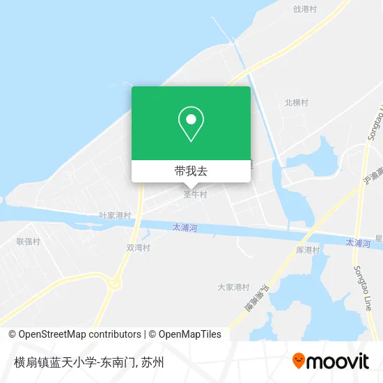 横扇镇蓝天小学-东南门地图