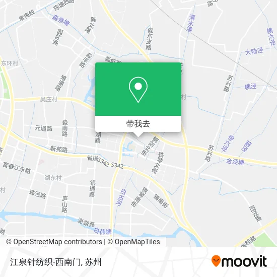 江泉针纺织-西南门地图