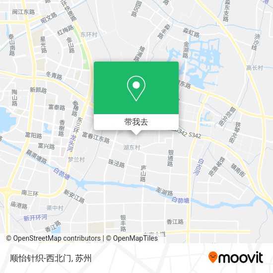 顺怡针织-西北门地图