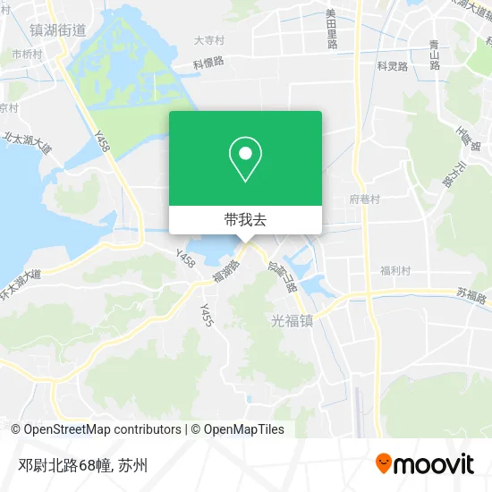 邓尉北路68幢地图