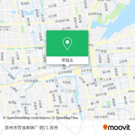 苏州市官渎表牌厂-西门地图