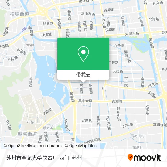 苏州市金龙光学仪器厂-西门地图
