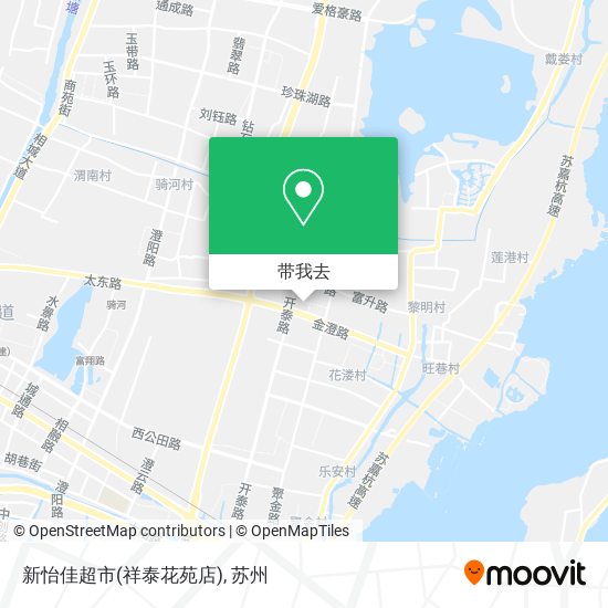 新怡佳超市(祥泰花苑店)地图