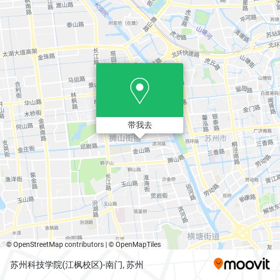 苏州科技学院(江枫校区)-南门地图