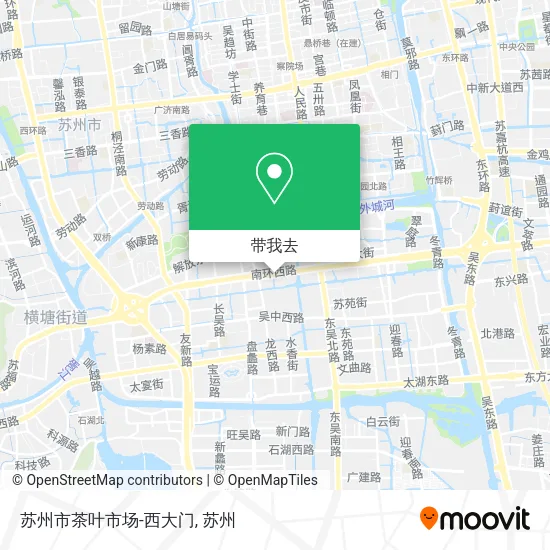苏州市茶叶市场-西大门地图