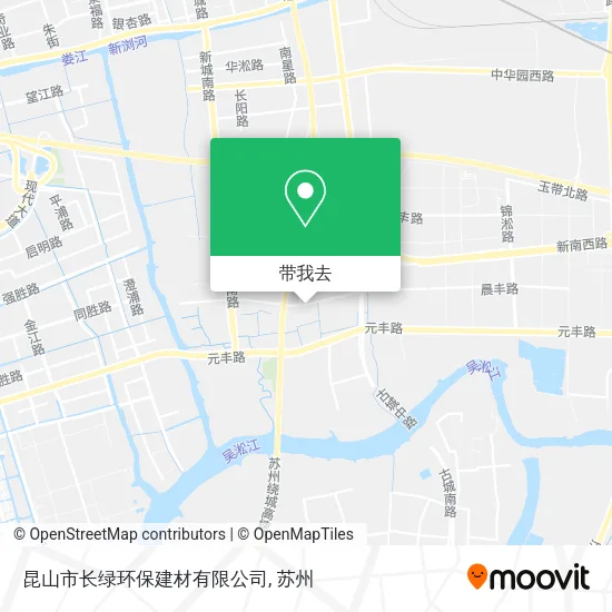 昆山市长绿环保建材有限公司地图