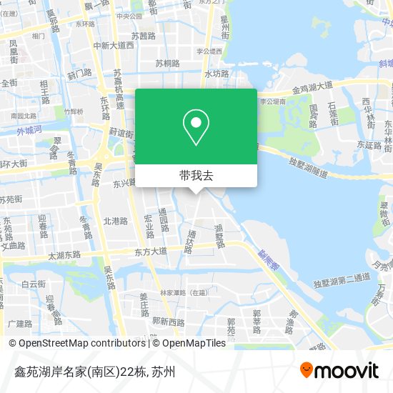 鑫苑湖岸名家(南区)22栋地图