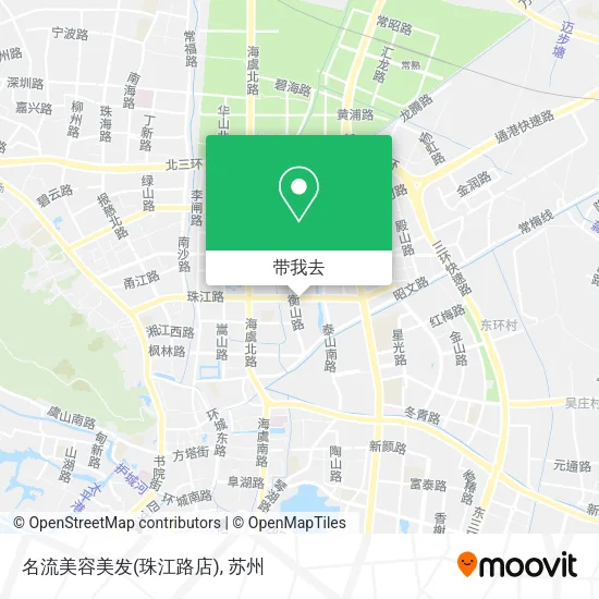 名流美容美发(珠江路店)地图