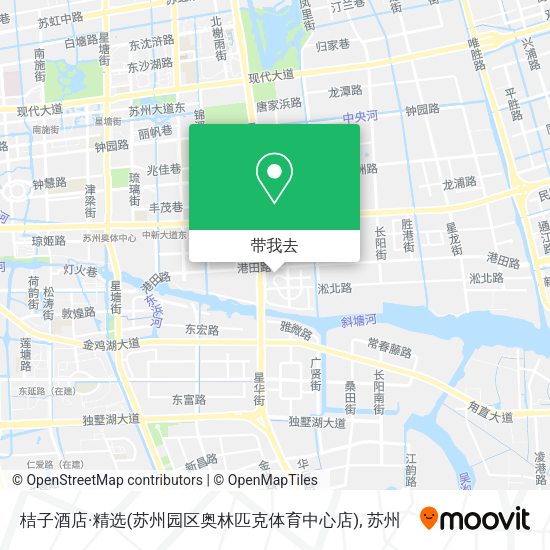 桔子酒店·精选(苏州园区奥林匹克体育中心店)地图