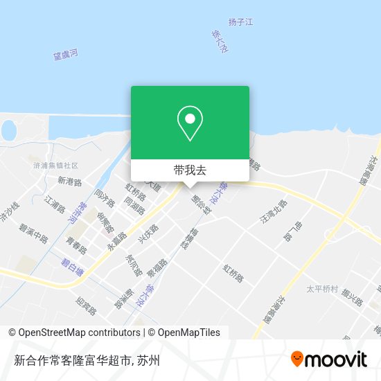 新合作常客隆富华超市地图