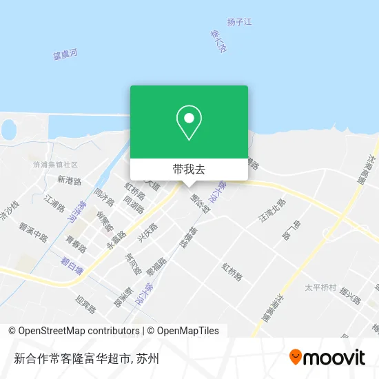 新合作常客隆富华超市地图