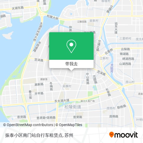 振泰小区南门站自行车租赁点地图