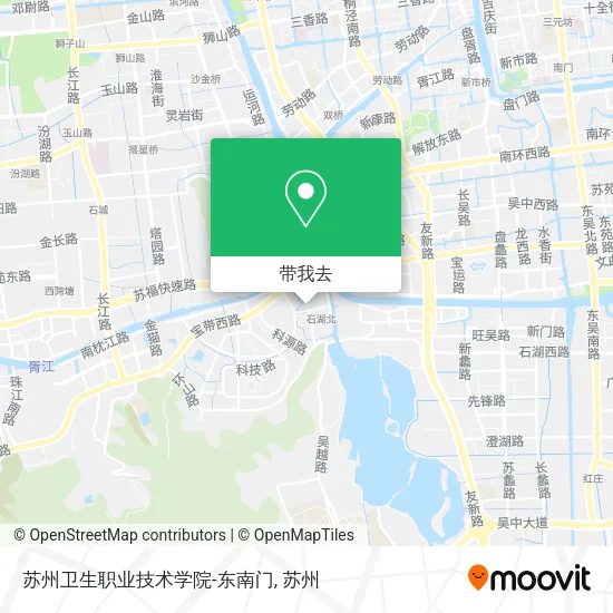 苏州卫生职业技术学院-东南门地图