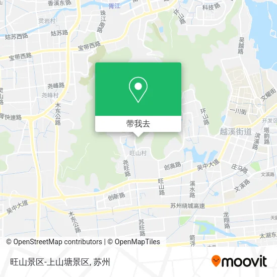 旺山景区-上山塘景区地图