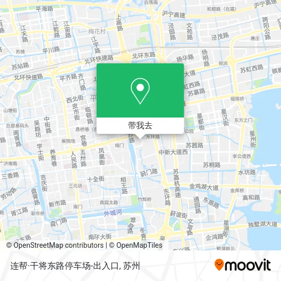 连帮·干将东路停车场-出入口地图