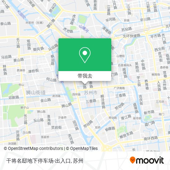 干将名邸地下停车场-出入口地图