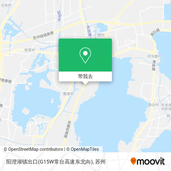 阳澄湖镇出口(G15W常台高速东北向)地图