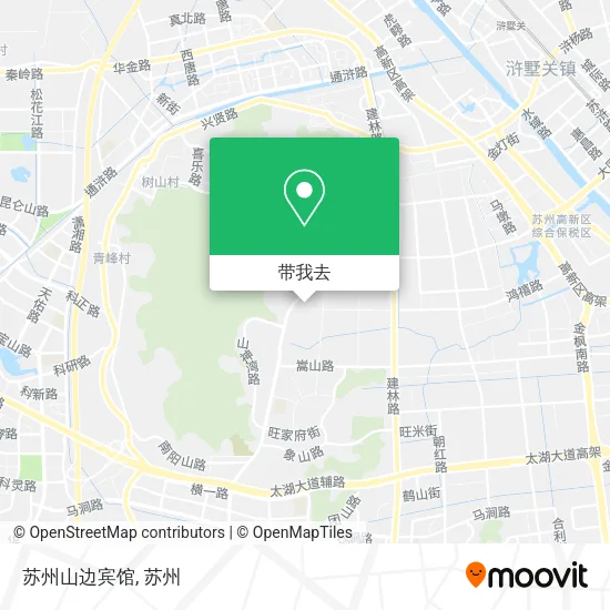 苏州山边宾馆地图