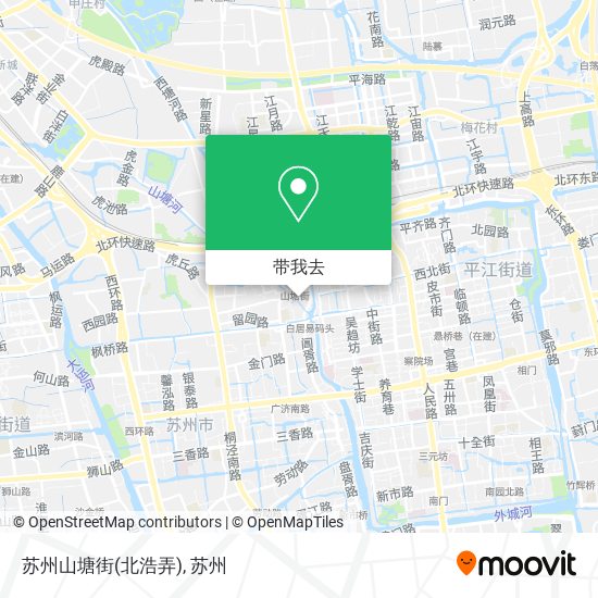 苏州山塘街(北浩弄)地图