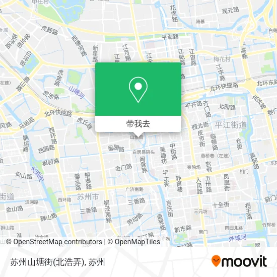 苏州山塘街(北浩弄)地图