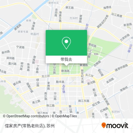 儒家房产(常熟老街店)地图