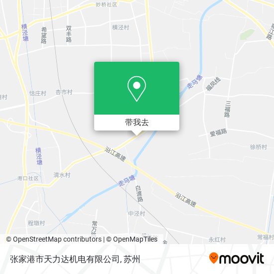 张家港市天力达机电有限公司地图