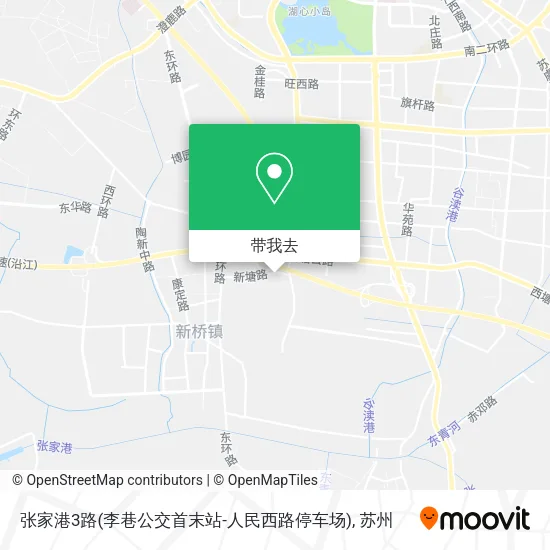 张家港3路(李巷公交首末站-人民西路停车场)地图