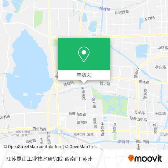 江苏昆山工业技术研究院-西南门地图