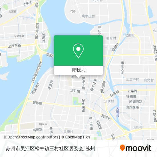 苏州市吴江区松林镇三村社区居委会地图