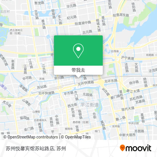 苏州悦馨宾馆苏站路店地图
