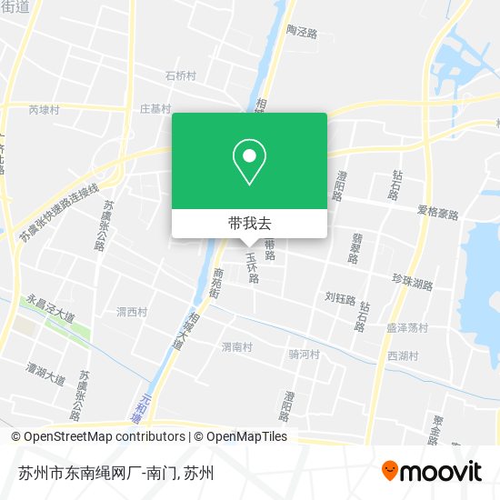 苏州市东南绳网厂-南门地图