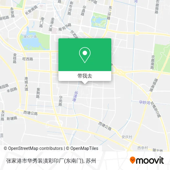 张家港市华秀装潢彩印厂(东南门)地图