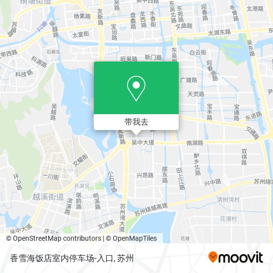 香雪海饭店室内停车场-入口地图