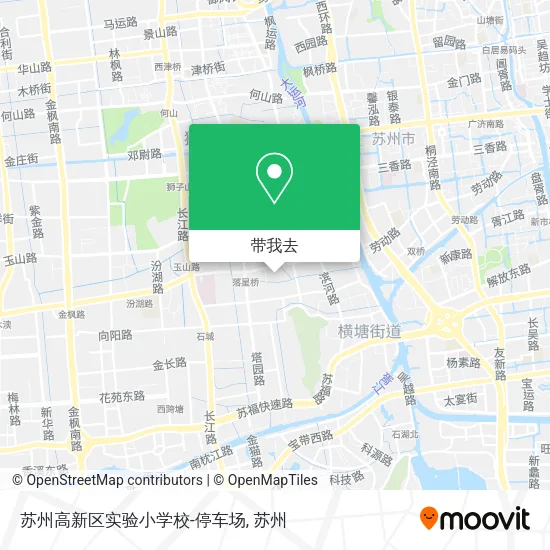 苏州高新区实验小学校-停车场地图