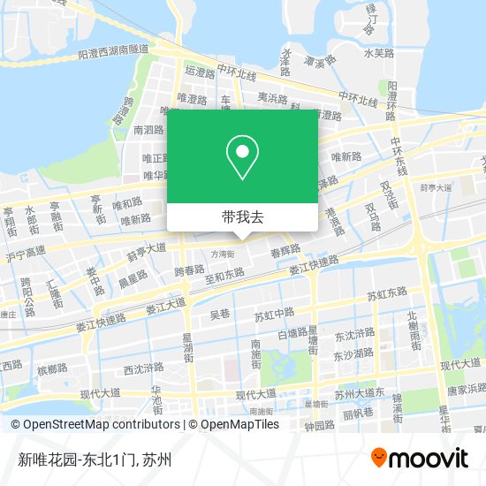 新唯花园-东北1门地图