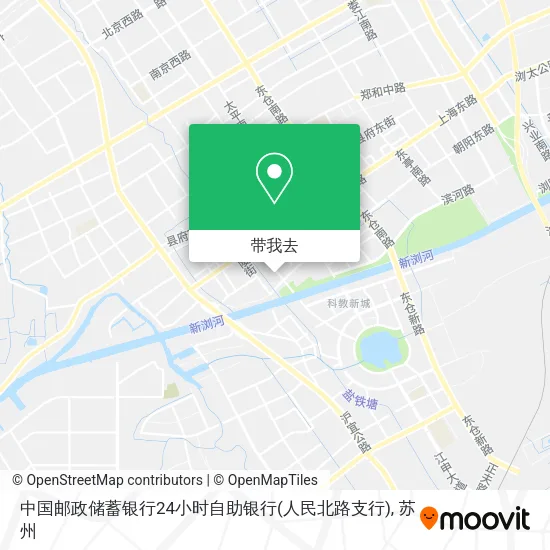 中国邮政储蓄银行24小时自助银行(人民北路支行)地图